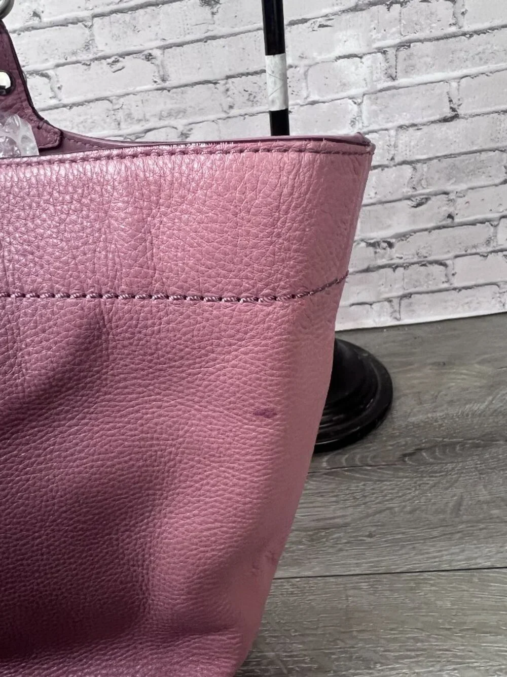 COACH F16174 Leather Handbag Lavander Women's Tote Purple